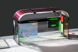 Bushaltestelle der Zukunft mit flexiblen OLEDs - Leuchten aus dem 3D Drucker