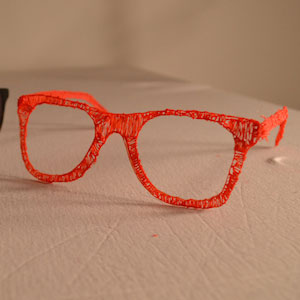 Hipster-Brille - hergestellt mit dem 3Doodler