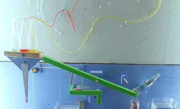 Rube-Goldberg-Maschine - Kettenreaktion in einem Musikvideo