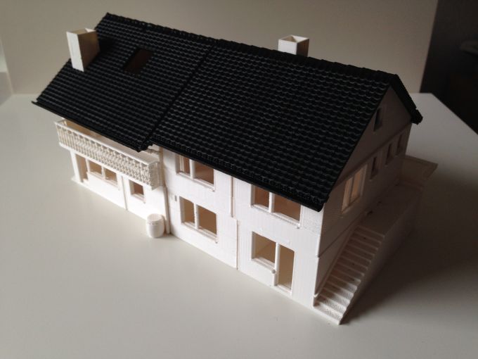 Architekturmodell im Maßstab 1:65