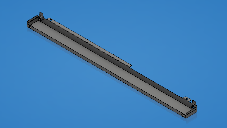 Frontblende der Dunstabzugshaube – CAD-Modell